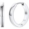 FaithHeart Orecchini da Uomo e da Donna, 16mm Huggie Orecchini a Cerchio, Acciaio Chirurgico 316L, Regalo per Lui, Impermeabile Anti-allergico, Confezione Regalo Inclusa