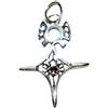 Generic Ciondolo Croce AGADEZ 3,5 cm Argento Sterling