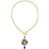 Lebole Maison Collana The Circle Piccolo Fiore Giallo Blu
