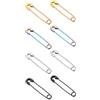 Flongo 1 Paio Orecchini Uomo Donna Forma Perno in Acciaio inossidabile Colore Scelta (4pcs)