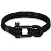 ZENSE - Bracciale Nautico Nero da Uomo in Corda Intrecciata ZB0370