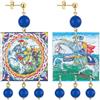 Lebole Maison Orecchini The Tag Quadrato Cavaliere Blu