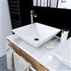 AURLANE VAS037 Lavelli da Posare, Bianco, 42x42x13cm