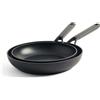 KitchenAid Classic (CC003569-001), set di padelle, 24 cm e 28 cm, lavabili in lavastoviglie