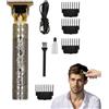 Generic Tagliacapelli da parrucchiere a batteria, Tagliacapelli da uomo - Strumenti professionali per tagliare i capelli, Kit per toelettatura da uomo, Tagliacapelli retrò ricaricabile per uomo, donna e bambi