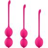 FIDECH Pavimento Pelvico Donna Sex Toys, Palline di Kegel 3 Pezzi Set Esercita Muscoli Vaginali e Favorisce Controllo della Vescica, Silenzioso Impermeabile Portatile senza Ricarica Palline Vaginali