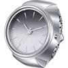 JewelryWe Orologio da dito da uomo e donna con elastico rotondo,anello orologio al quarzo semplice,regalo