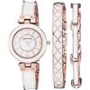 Anne Klein Set di orologio rigido e bracciale con accenti di cristallo premium da donna