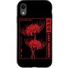 Red Spider Lily Flower Manga Aesthetic A Custodia per iPhone XR Rosso Spider Lily Manga Giapponese Vaporwave Flower Streetwear