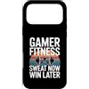 Gaming Workout Gamer Gym Motivation Custodia per iPhone 17 Pro Max Gamer Fitness Sudore Ora Vinci Più Tardi Allenamento