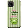 Animal Print Cute And Fun Custodia per iPhone 11 Pro Tè Matcha Latte estivo Girlie Green Fun