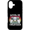 Vintage Gamer Birthday Milestone Apparel Custodia per iPhone 17 Livello 22 Sbloccato Divertente 22° Compleanno Gamer Vintage Retro
