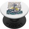 Bible Verse Shirts La speranza fissa l'anima Christian Nautical Design, Retro Wave PopSockets PopGrip Adesivo