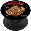 JapanbyAxis1 Takoyaki anatomia giapponese street food arte illustrazione PopSockets PopGrip Adesivo