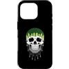Aromantic Pride Month Gothic Dripping Sk Custodia per iPhone 16 Pro Aromantic Gocciolante Cranio Horror Orgoglio Mese Estetica Scuro