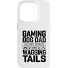 Dog Father Gamer Pup Lover Custodia per iPhone 14 Pro Gioco Cane Papà Vittoria Schermo E Scodinzolante Code