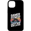 Gaming Workout Gamer Gym Motivation Custodia per iPhone 13 Gamer Fitness Sudore Ora Vinci Più Tardi Allenamento