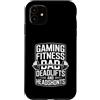 Fitness Dad Deadlifts Headshots Custodia per iPhone 11 Gaming Fitness Papà Deadlift E Colpi Alla Testa