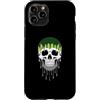 Aromantic Pride Month Gothic Dripping Sk Custodia per iPhone 11 Pro Aromantic Gocciolante Cranio Horror Orgoglio Mese Estetica Scuro
