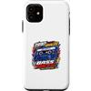 Retro 1990 Analog Cassette Bass Culture Custodia per iPhone 11 Bass Racer 1990 Analogico Cultura nastro forte