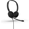 Jabra Novità Evolve 10 Cuffie - con microfono con cancellazione del rumore per PC/laptop - USB-A - Certificazione TCO - Leggere - Controlli per chiamate/volume per riunioni online - Nero