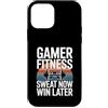 Gaming Workout Gamer Gym Motivation Custodia per iPhone 12 mini Gamer Fitness Sudore Ora Vinci Più Tardi Allenamento