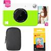 KODAK Pacchetto Base per Fotocamera istantanea Printomatic (Verde) + Carta Zink (20 Fogli) + Custodia Deluxe + Comoda Tracolla