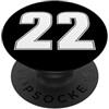 NUMBERED SPORTS ATHLETIC TEAM JERSEY DOU NUMERO 22 MAGLIA SPORTIVA 22 ANNO 2 ANTERIORE E POSTERIORE PopSockets PopGrip Adesivo