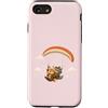 namo-Tee Custodia per iPhone SE (2020) / 7/8 Volpe e procione in volo con paracadute - Avventura carina