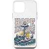 Bible Verse Shirts Custodia per iPhone 12 mini La speranza fissa l'anima Christian Nautical Design, Retro Wave