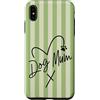 Animal Print Cute And Fun Custodia per iPhone XS Max Matcha Verde Fiocco Estate Carino Cane Mamma