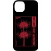Red Spider Lily Flower Manga Aesthetic A Custodia per iPhone 14 Plus Ragno Giglio Giapponese Gotico Anime Art Harajuku Fiore Otaku