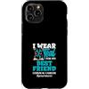 Cervical Cancer Awareness Teal Ribbon Ap Custodia per iPhone 11 Pro Indosso Teal per la consapevolezza del cancro cervicale del mio migliore amico