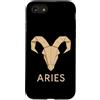 aries zodiac origami ram fire sign moder Custodia per iPhone SE (2020) / 7/8 Grafica zodiacale origami Ariete