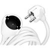 V-TAC Prolunga Elettrica Presa Schuko Spina Schuko - 5 METRI - Prolunga Cavo Elettrico per Casa, Ufficio, Negozio, Lavoro - Super Resistente - Carico Massimo 3680 Watt