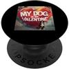 Bernese Mountain Puppy Lover PS Il mio cane è il mio San Valentino Bernese Mountain Street Graffiti PopSockets PopGrip Adesivo