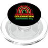 Ebony Fuller Shopp Juneteenth Patriotic Rainbow Uomini Donne Bambino Ragazzi Ragazze PopSockets PopGrip per MagSafe