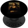 Mona Lisa Tea Funny Mona Lisa Tea Divertente PopSockets PopGrip Adesivo