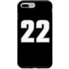NUMBERED SPORTS ATHLETIC TEAM JERSEY DOU Custodia per iPhone 7 Plus/8 Plus NUMERO 22 MAGLIA SPORTIVA 22 ANNO 2 ANTERIORE E POSTERIORE