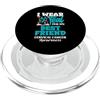 Cervical Cancer Awareness Teal Ribbon Ap Indosso Teal per la consapevolezza del cancro cervicale del mio migliore amico PopSockets PopGrip per MagSafe