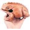 IAMSIAMZ Frog Guiro blocco di legno strumento musicale a percussione Strumento musicale Dimensioni perfette Legno naturale Güiro. (6,5 pollici -16,5 cm)