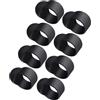 SWETRACE Copri Dita in Silicone Nero che Riduce Rumore per Steel Tongue Drum, Set da 8 Pezzi Riutilizzabili Antiscivolo per Strumento Percussione