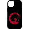 Enso Circle Co Custodia per iPhone 14 Plus Grande onda di Kanagawa con Red Enso Circle
