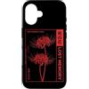 Red Spider Lily Flower Manga Aesthetic A Custodia per iPhone 16 Ragno Giglio Giapponese Gotico Anime Art Harajuku Fiore Otaku