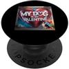 Australian Shepherd Puppy Lover PS Il mio cane è il mio San Valentino Australian Shepherd Street Graffiti PopSockets PopGrip Adesivo