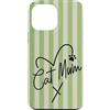 Animal Print Cute And Fun Custodia per iPhone 13 Pro Max Matcha Verde Fiocco Estate Carino Gatto Mamma