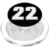NUMBERED SPORTS ATHLETIC TEAM JERSEY DOU NUMERO 22 MAGLIA SPORTIVA 22 ANNO 2 ANTERIORE E POSTERIORE PopSockets PopGrip per MagSafe