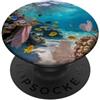 Ocean Reef Accessories Accessori per telefono Tropical Coral Reef Ocean Fish Art PopSockets PopGrip Adesivo