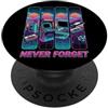 Never Forget Meme 90s Tech Millennial Hu Non dimenticare mai Meme 90s Tech Nostalgia Vintage Computer PopSockets PopGrip Adesivo