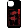 Red Spider Lily Flower Manga Aesthetic A Custodia per iPhone 14 Plus Ragno Giglio Giapponese Gotico Anime Art Harajuku Fiore Otaku